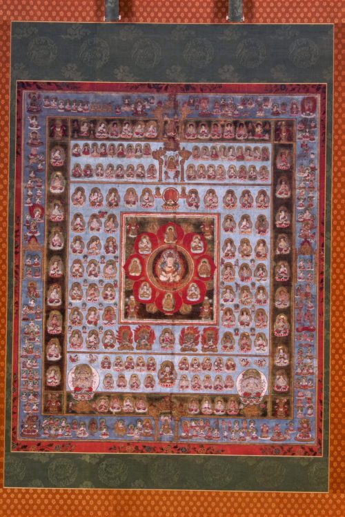 絹本著色両界曼荼羅図（金剛界曼荼羅絵図、胎蔵界曼荼羅図） | 文化 